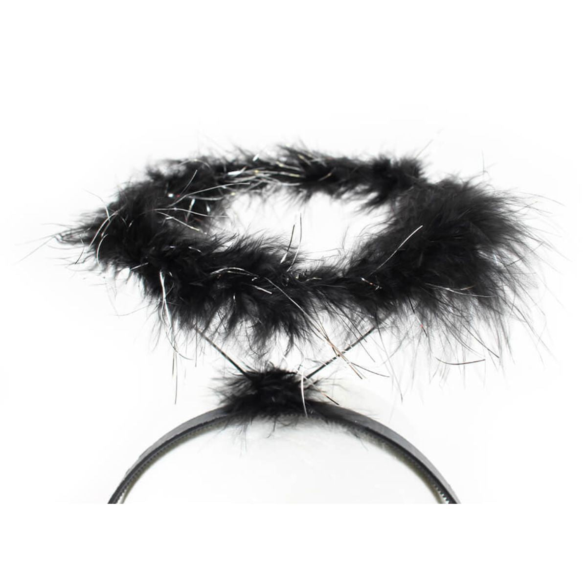 Tiara Anjo Com Auréola Preto Fantasia Festa Cosplay Tiara Anjo Com Auréola Preto Fantasia Festa Cosplay